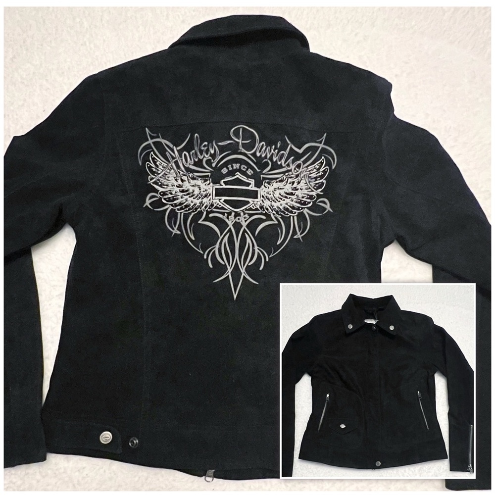 Harley-Davidson NWT Small Soar Vegan Sueded Faux Leather Jacket